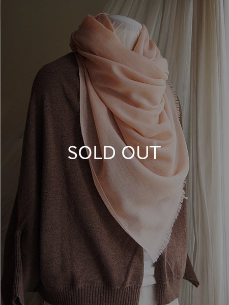 画像1: ピュアカシミヤ・パトゥーシュストール［ダイア柄］桃 (1)