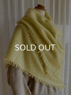 カシミヤ・フェルトストール［灰］ - ai,