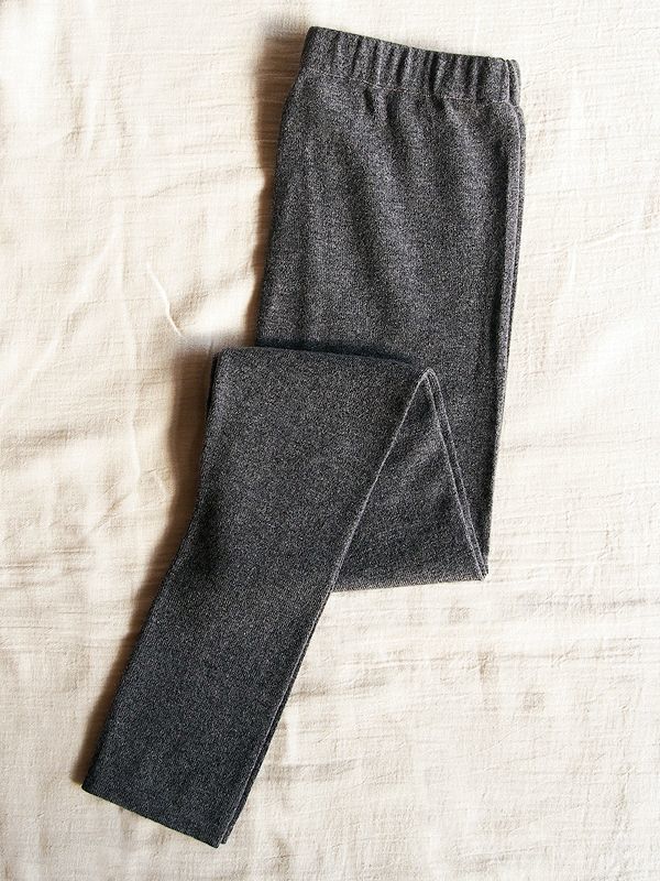 ［レディス］ウールカシミヤ　レギンス・灰［M］